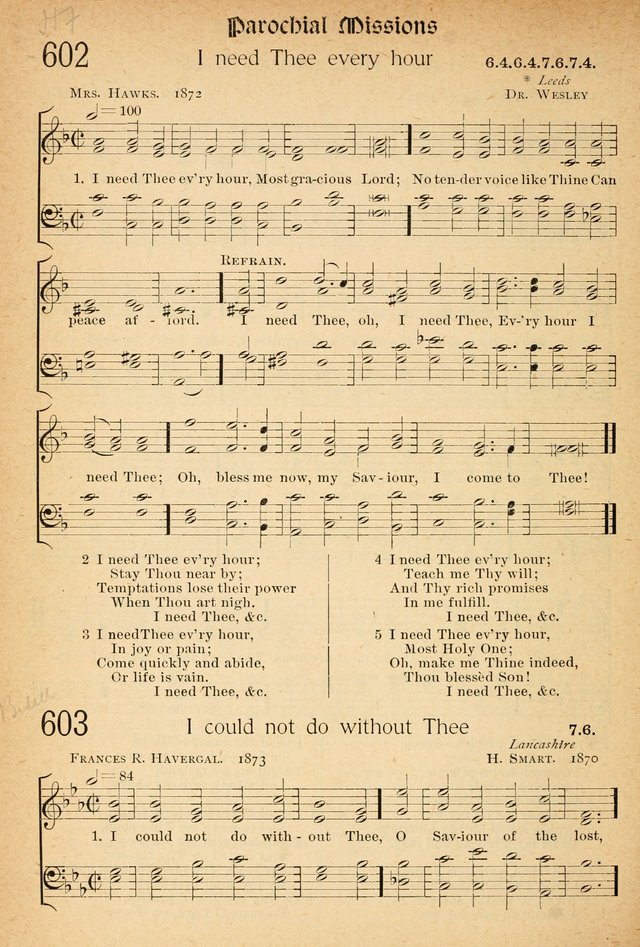 The Hymnal: revised and enlarged as adopted by the General Convention of the Protestant Episcopal Church in the United States of America in the of our Lord 1892..with music, as used in Trinity Church page 664