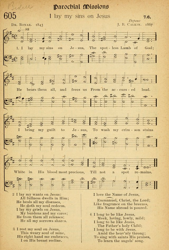 The Hymnal: revised and enlarged as adopted by the General Convention of the Protestant Episcopal Church in the United States of America in the of our Lord 1892..with music, as used in Trinity Church page 667