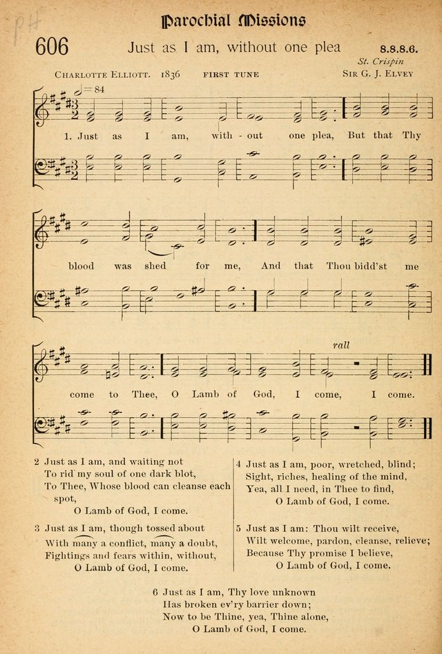 The Hymnal: revised and enlarged as adopted by the General Convention of the Protestant Episcopal Church in the United States of America in the of our Lord 1892..with music, as used in Trinity Church page 668