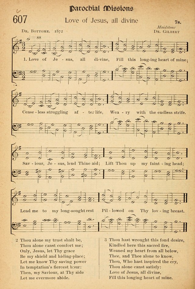 The Hymnal: revised and enlarged as adopted by the General Convention of the Protestant Episcopal Church in the United States of America in the of our Lord 1892..with music, as used in Trinity Church page 670