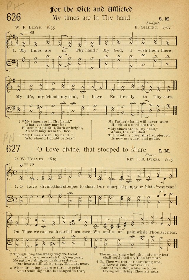 The Hymnal: revised and enlarged as adopted by the General Convention of the Protestant Episcopal Church in the United States of America in the of our Lord 1892..with music, as used in Trinity Church page 687