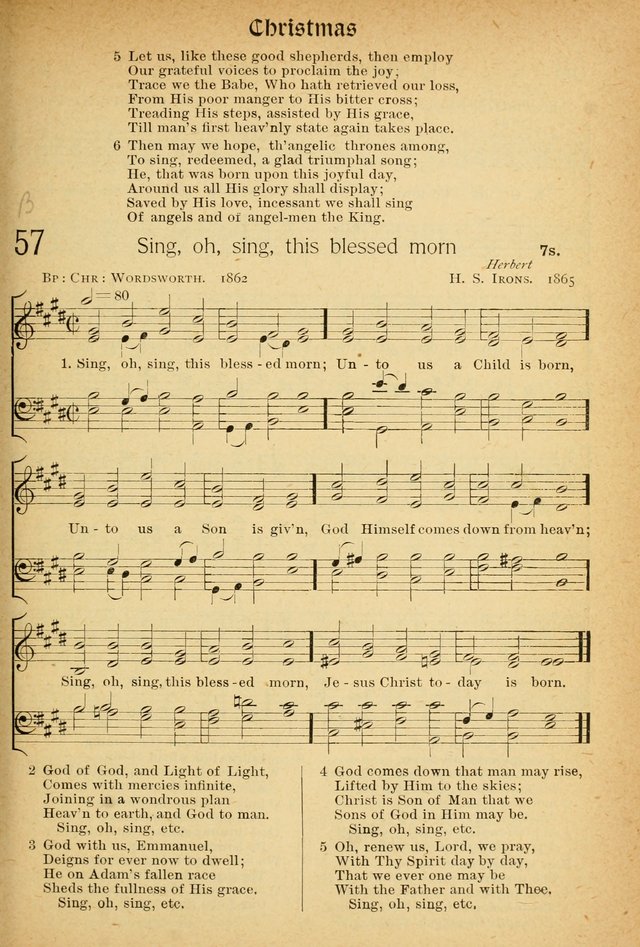 The Hymnal: revised and enlarged as adopted by the General Convention of the Protestant Episcopal Church in the United States of America in the of our Lord 1892..with music, as used in Trinity Church page 69