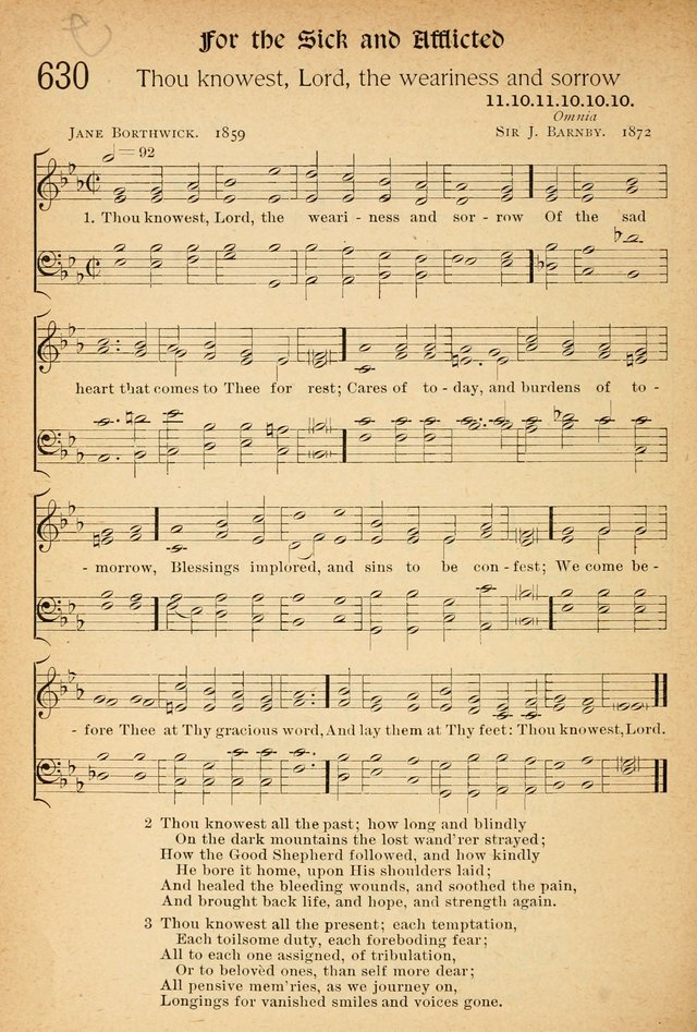 The Hymnal: revised and enlarged as adopted by the General Convention of the Protestant Episcopal Church in the United States of America in the of our Lord 1892..with music, as used in Trinity Church page 690