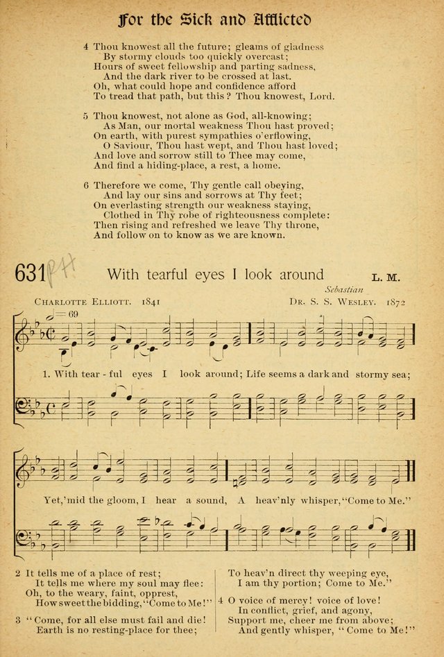 The Hymnal: revised and enlarged as adopted by the General Convention of the Protestant Episcopal Church in the United States of America in the of our Lord 1892..with music, as used in Trinity Church page 691