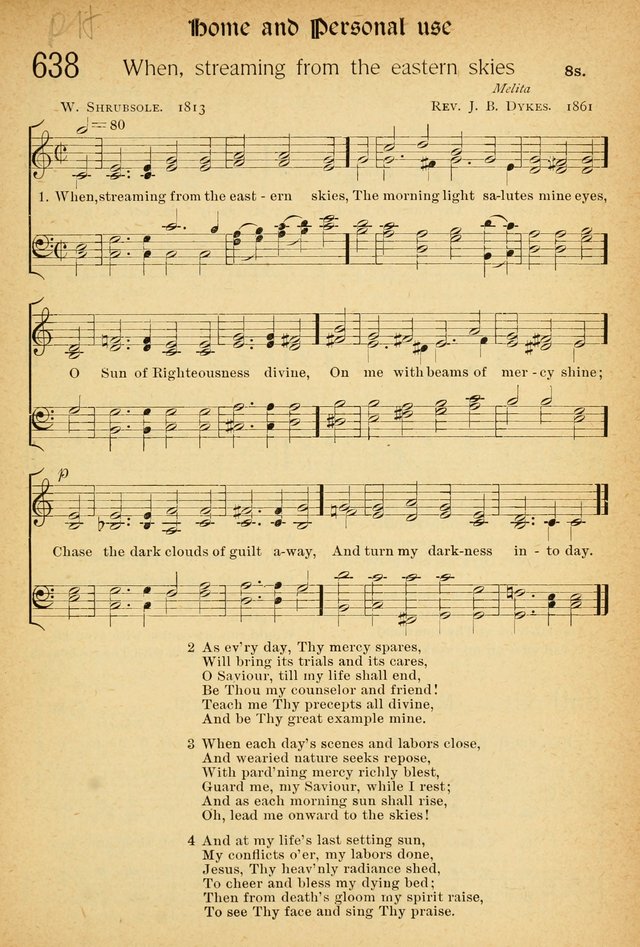 The Hymnal: revised and enlarged as adopted by the General Convention of the Protestant Episcopal Church in the United States of America in the of our Lord 1892..with music, as used in Trinity Church page 697