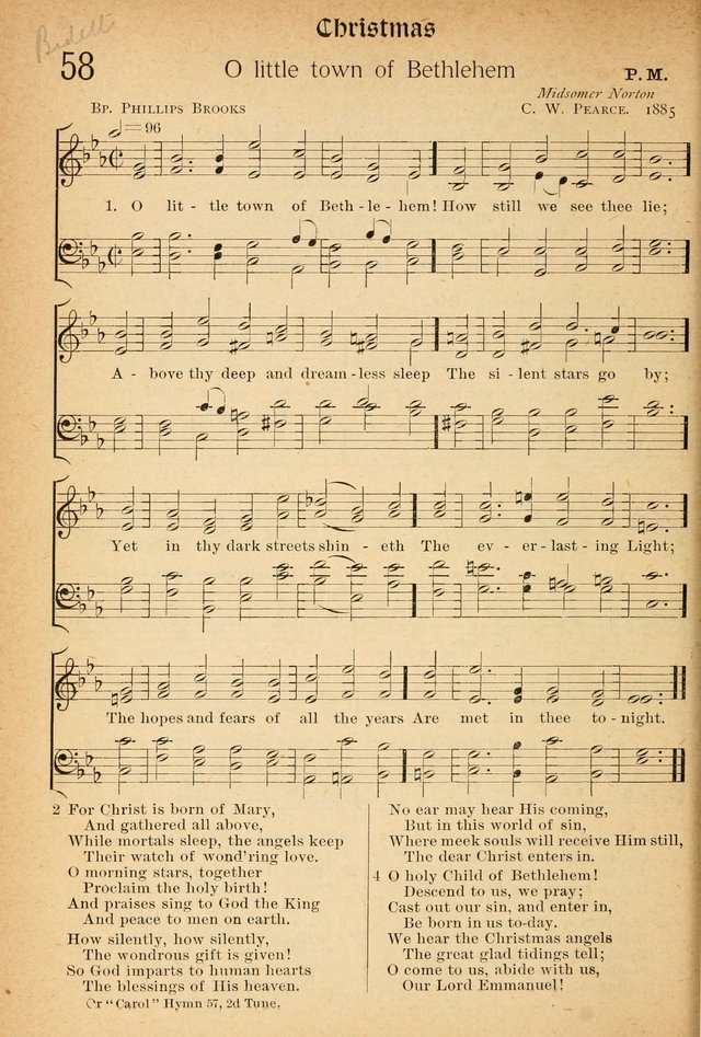 The Hymnal: revised and enlarged as adopted by the General Convention of the Protestant Episcopal Church in the United States of America in the of our Lord 1892..with music, as used in Trinity Church page 70