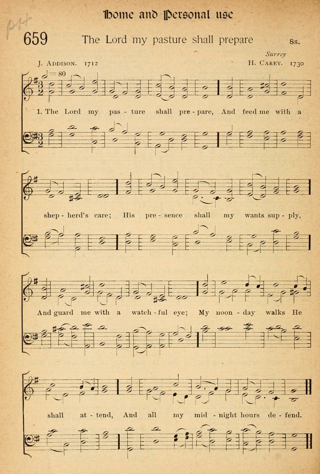 The Hymnal: revised and enlarged as adopted by the General Convention of the Protestant Episcopal Church in the United States of America in the of our Lord 1892..with music, as used in Trinity Church page 712