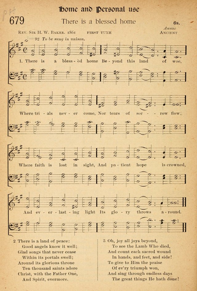 The Hymnal: revised and enlarged as adopted by the General Convention of the Protestant Episcopal Church in the United States of America in the of our Lord 1892..with music, as used in Trinity Church page 730