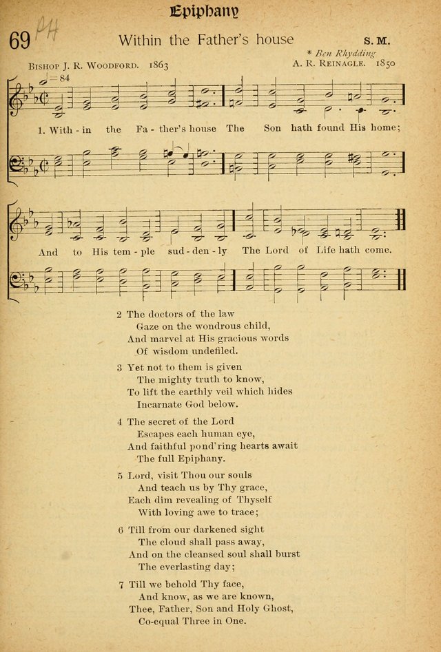 The Hymnal: revised and enlarged as adopted by the General Convention of the Protestant Episcopal Church in the United States of America in the of our Lord 1892..with music, as used in Trinity Church page 85