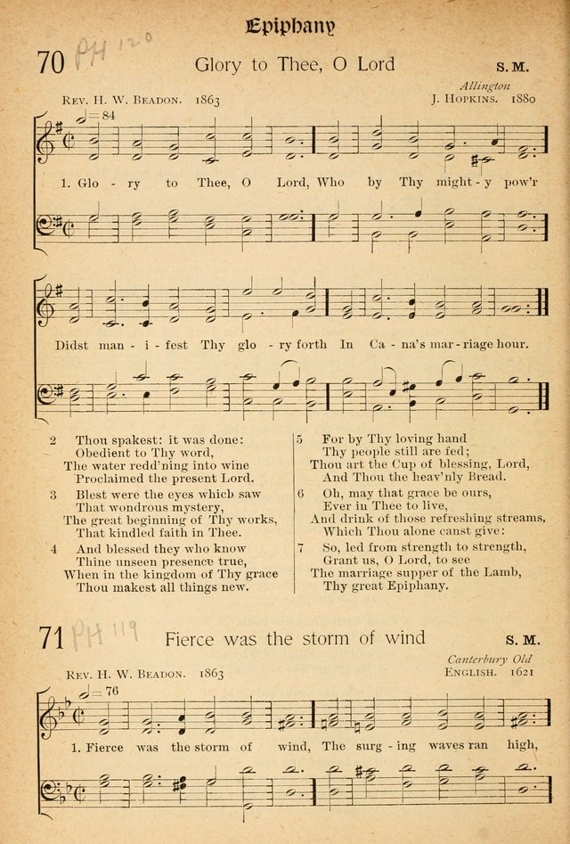 The Hymnal: revised and enlarged as adopted by the General Convention of the Protestant Episcopal Church in the United States of America in the of our Lord 1892..with music, as used in Trinity Church page 86