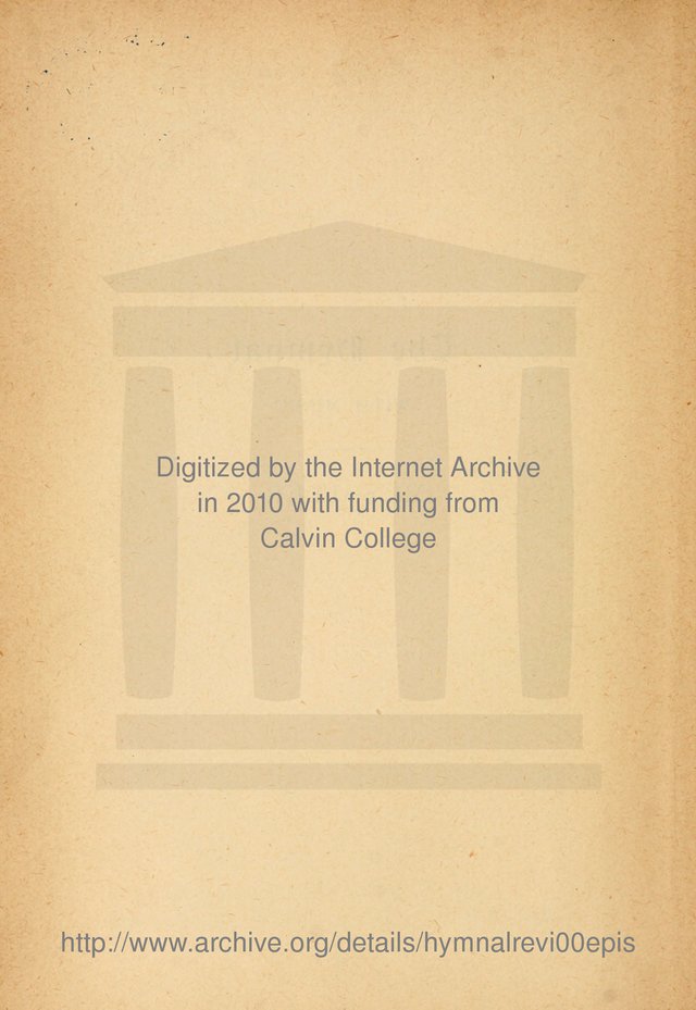 The Hymnal: revised and enlarged as adopted by the General Convention of the Protestant Episcopal Church in the United States of America in the of our Lord 1892..with music, as used in Trinity Church page v