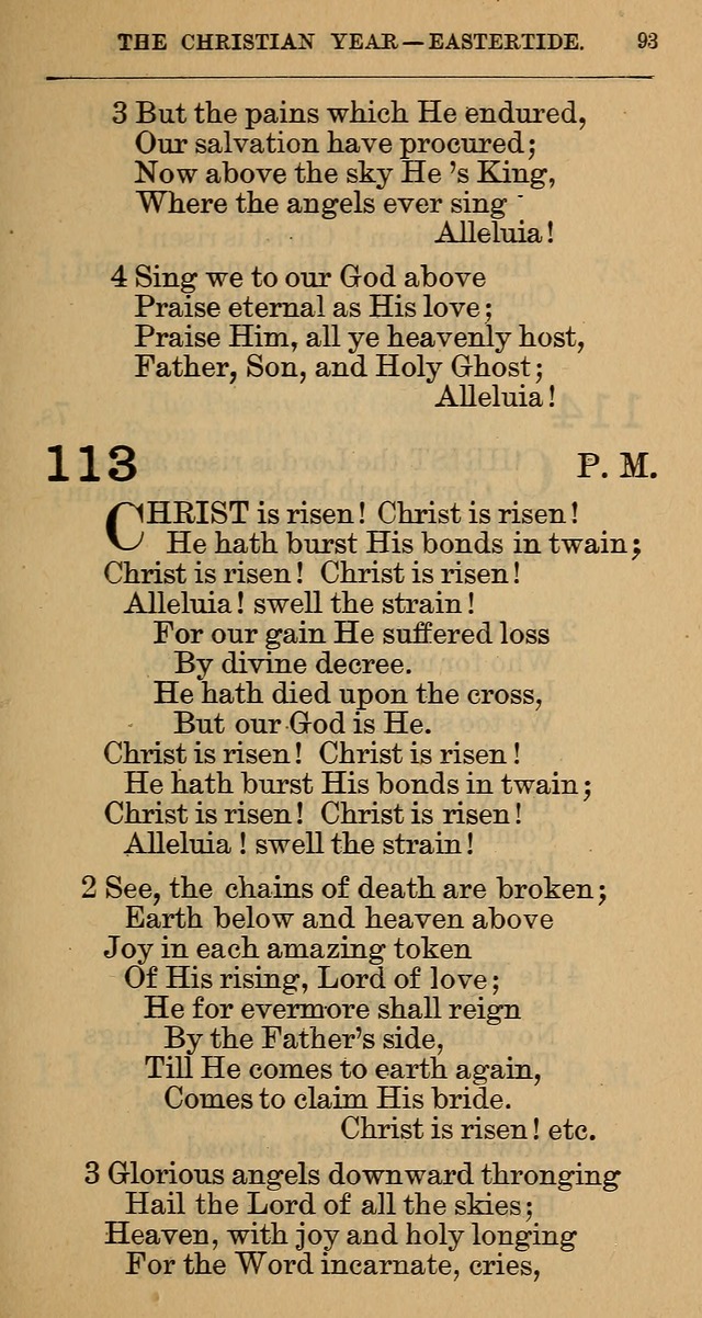 The Hymnal: revised and enlarged as adopted by the General Convention of the Protestant Episcopal Church in the United States of America in the year of our Lord 1892 page 106