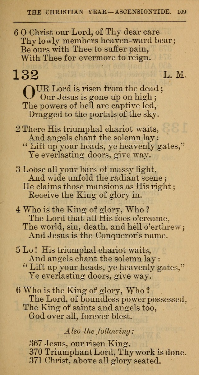 The Hymnal: revised and enlarged as adopted by the General Convention of the Protestant Episcopal Church in the United States of America in the year of our Lord 1892 page 122