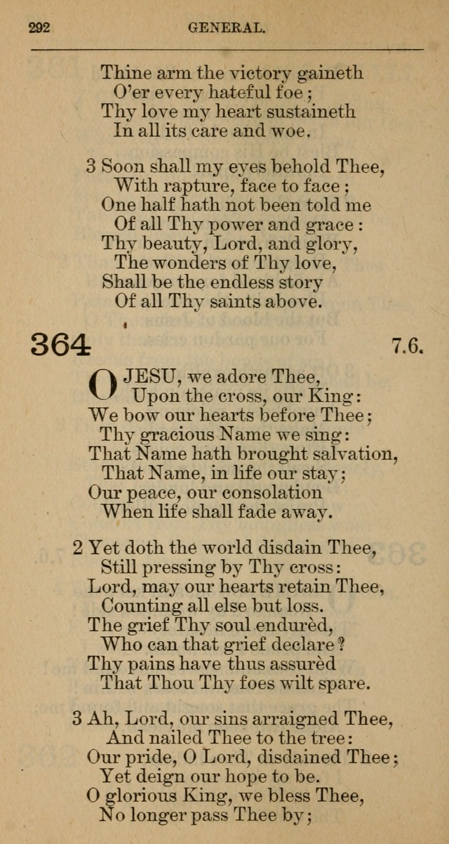 The Hymnal: revised and enlarged as adopted by the General Convention of the Protestant Episcopal Church in the United States of America in the year of our Lord 1892 page 305