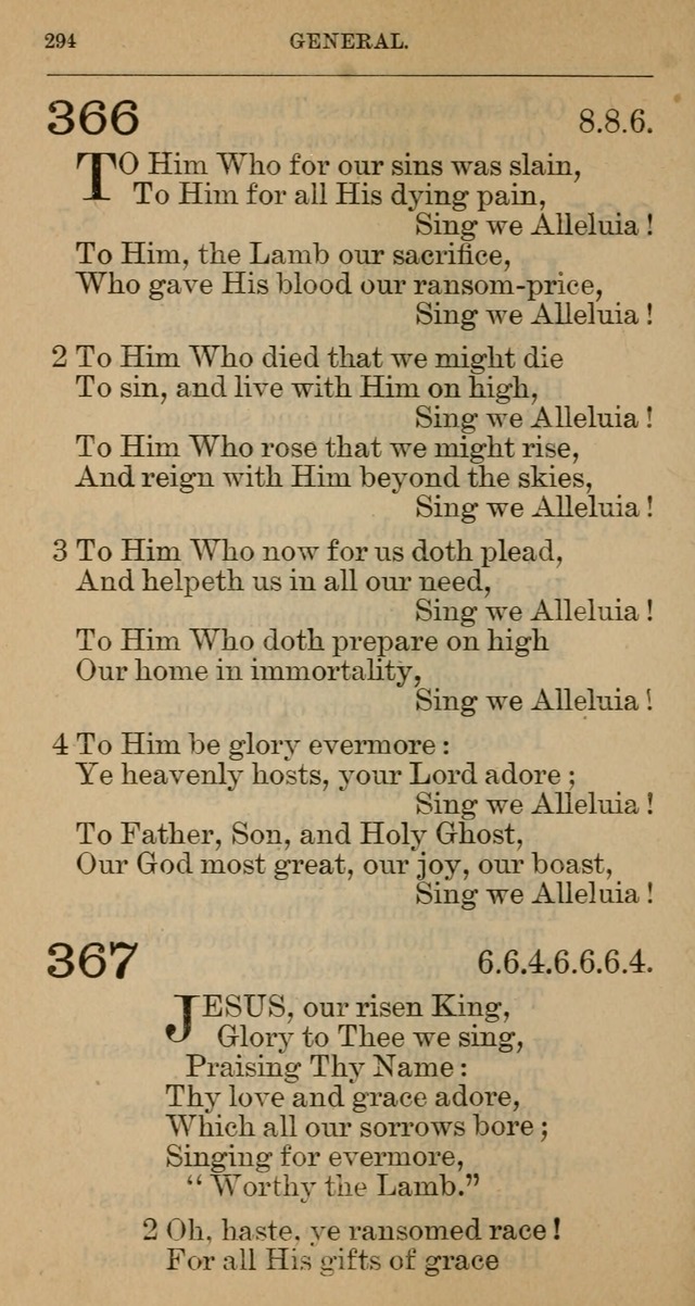 The Hymnal: revised and enlarged as adopted by the General Convention of the Protestant Episcopal Church in the United States of America in the year of our Lord 1892 page 307