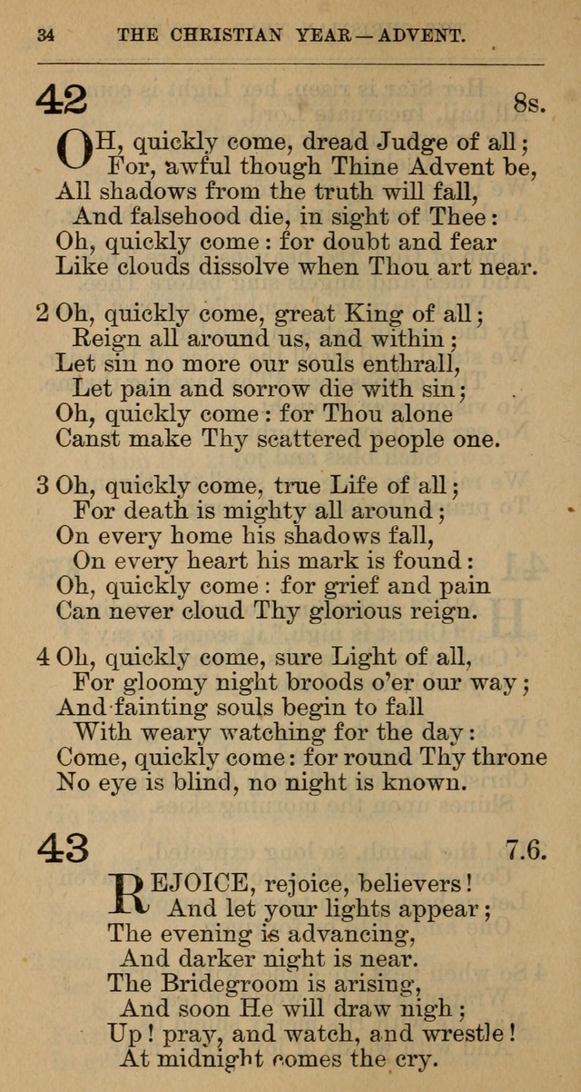 The Hymnal: revised and enlarged as adopted by the General Convention of the Protestant Episcopal Church in the United States of America in the year of our Lord 1892 page 47