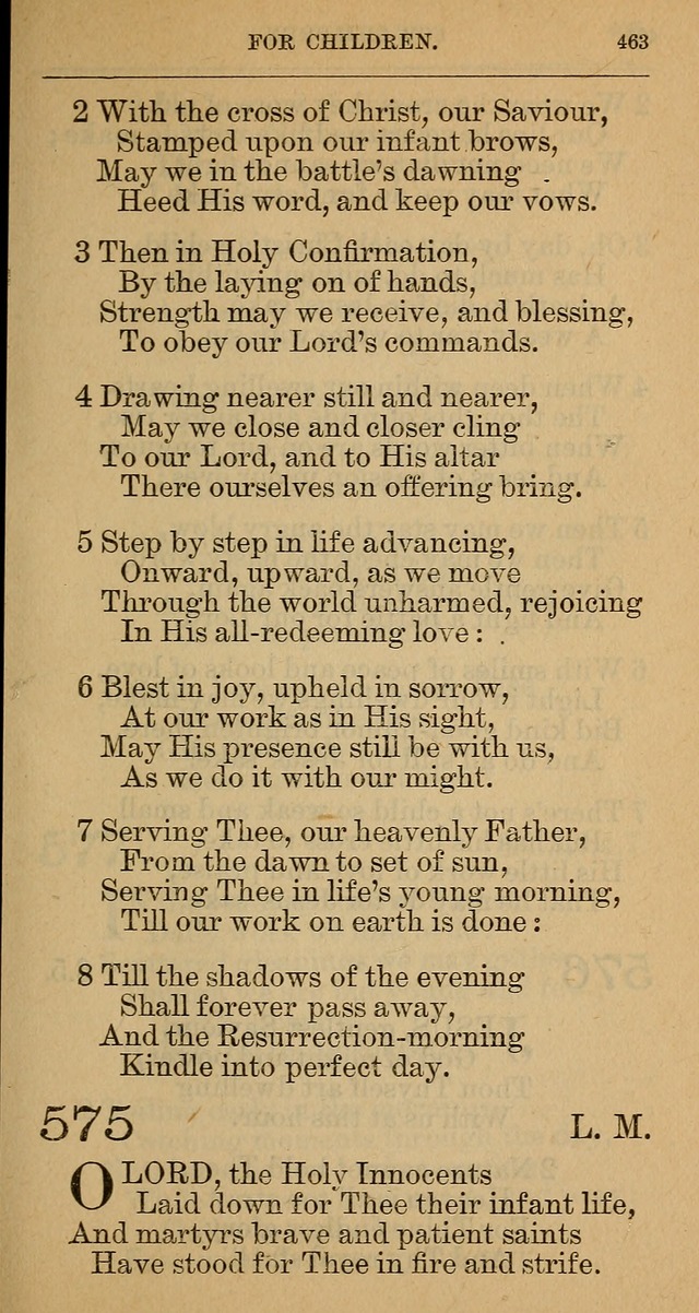 The Hymnal: revised and enlarged as adopted by the General Convention of the Protestant Episcopal Church in the United States of America in the year of our Lord 1892 page 476