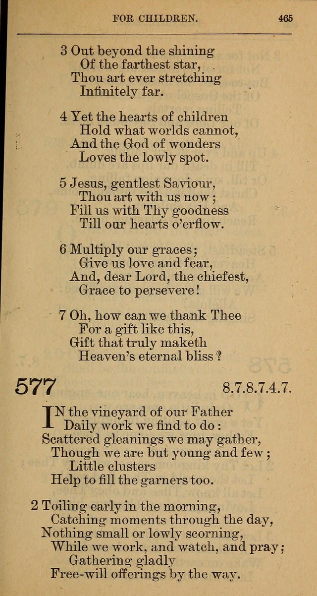 The Hymnal: revised and enlarged as adopted by the General Convention of the Protestant Episcopal Church in the United States of America in the year of our Lord 1892 page 478