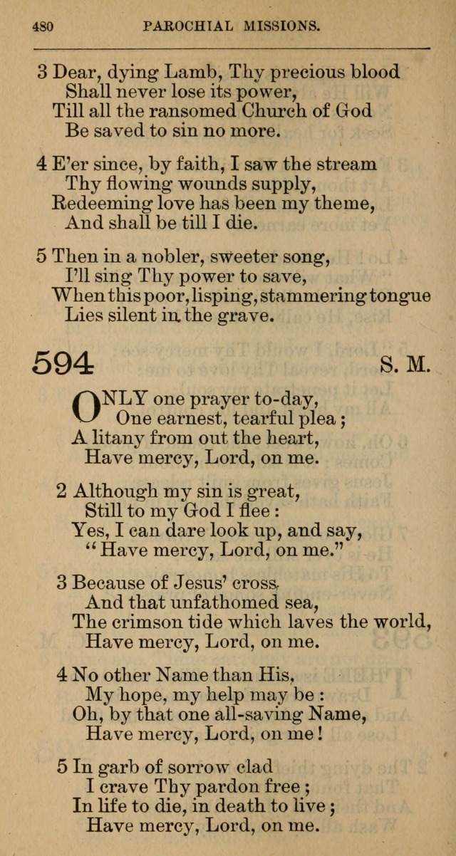 The Hymnal: revised and enlarged as adopted by the General Convention of the Protestant Episcopal Church in the United States of America in the year of our Lord 1892 page 493