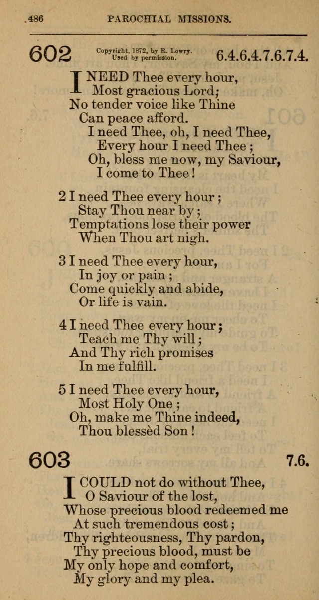 The Hymnal: revised and enlarged as adopted by the General Convention of the Protestant Episcopal Church in the United States of America in the year of our Lord 1892 page 499