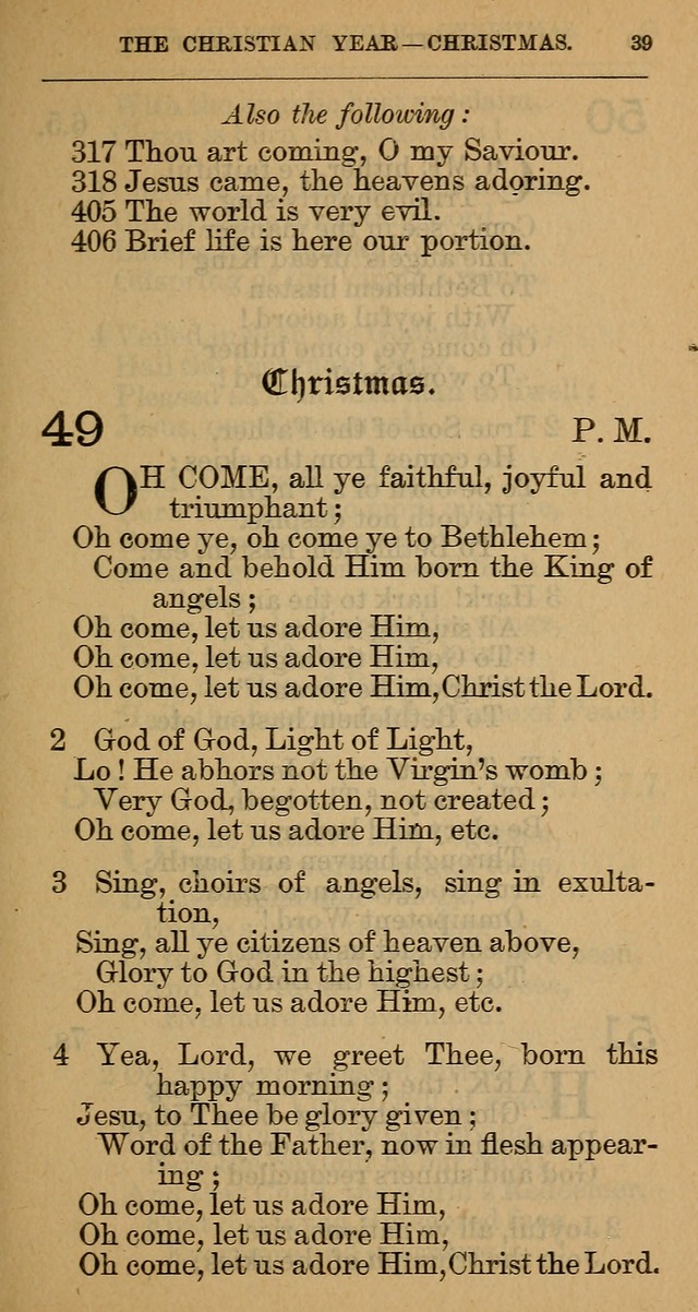 The Hymnal: revised and enlarged as adopted by the General Convention of the Protestant Episcopal Church in the United States of America in the year of our Lord 1892 page 52