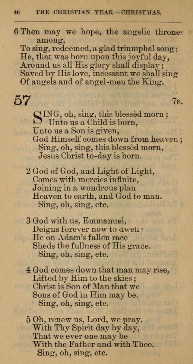 The Hymnal: revised and enlarged as adopted by the General Convention of the Protestant Episcopal Church in the United States of America in the year of our Lord 1892 page 59