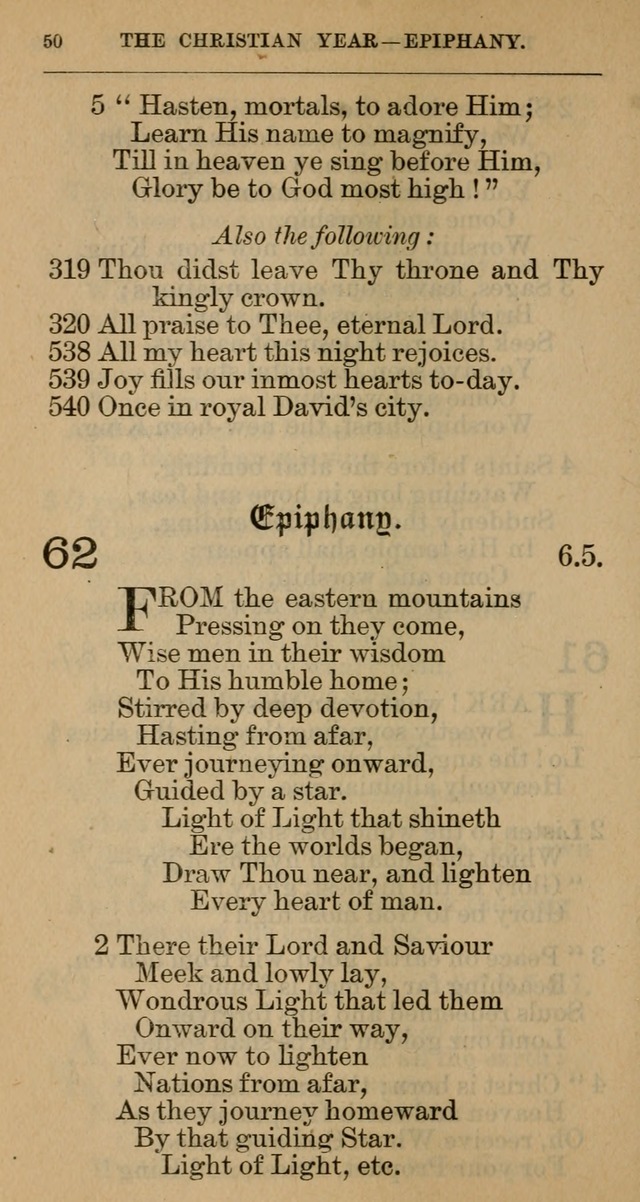 The Hymnal: revised and enlarged as adopted by the General Convention of the Protestant Episcopal Church in the United States of America in the year of our Lord 1892 page 63