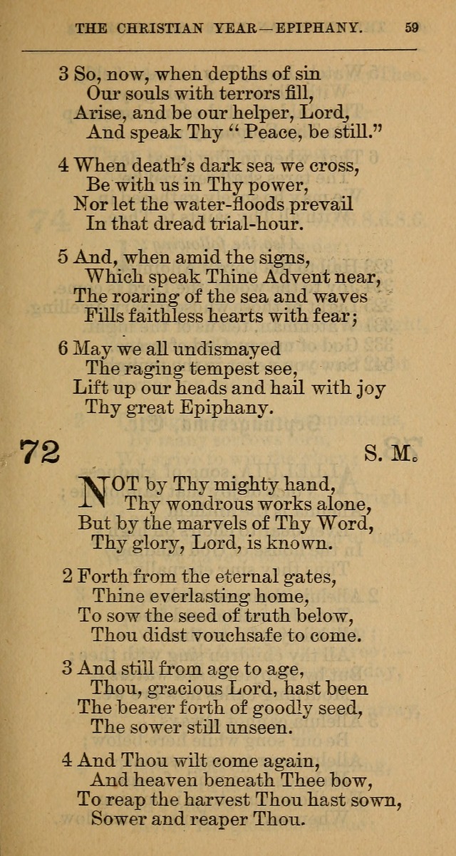 The Hymnal: revised and enlarged as adopted by the General Convention of the Protestant Episcopal Church in the United States of America in the year of our Lord 1892 page 72