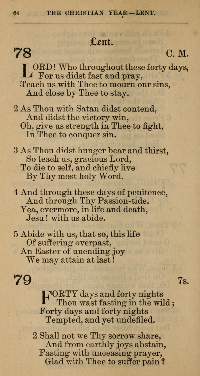 The Hymnal: revised and enlarged as adopted by the General Convention of the Protestant Episcopal Church in the United States of America in the year of our Lord 1892 page 77