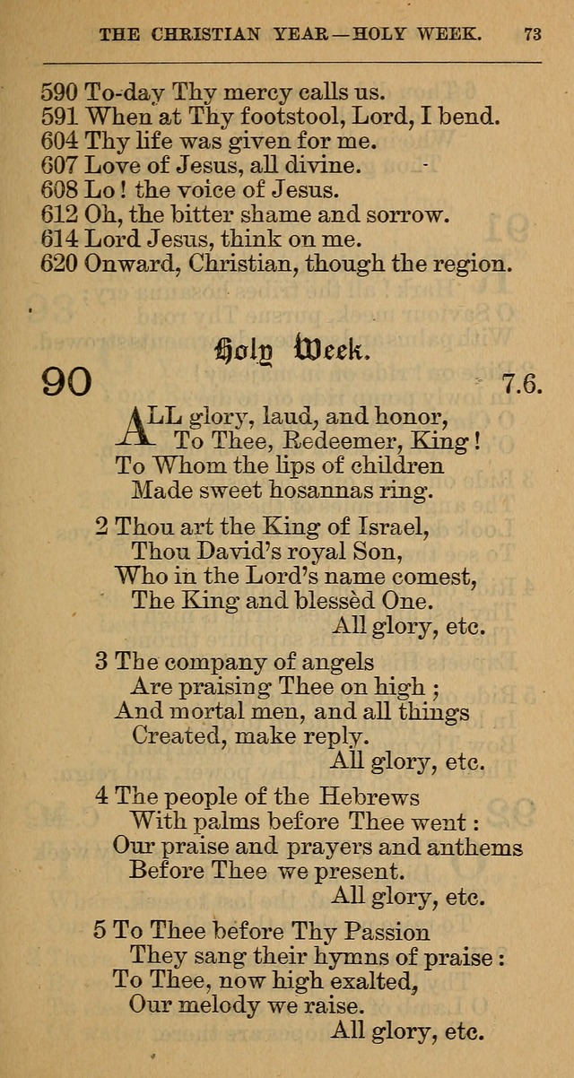 The Hymnal: revised and enlarged as adopted by the General Convention of the Protestant Episcopal Church in the United States of America in the year of our Lord 1892 page 86