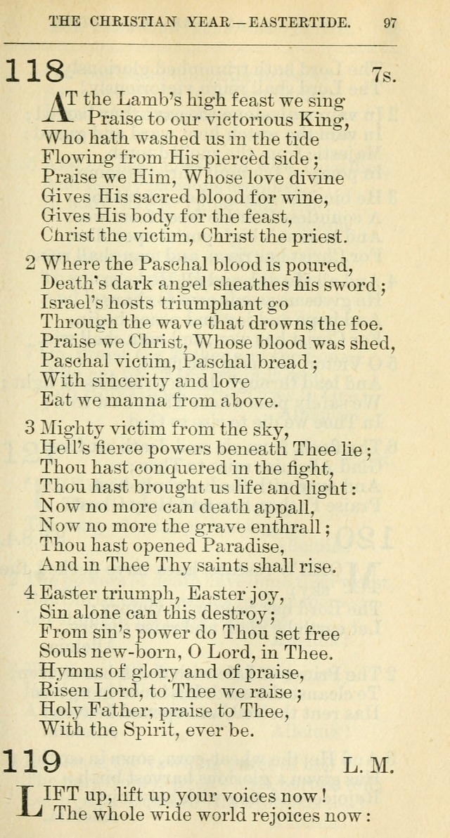 The hymnal: revised and enlarged as adopted by the General Convention of the Protestant Episcopal Church in the United States of America in the year of our Lord 1892 page 110