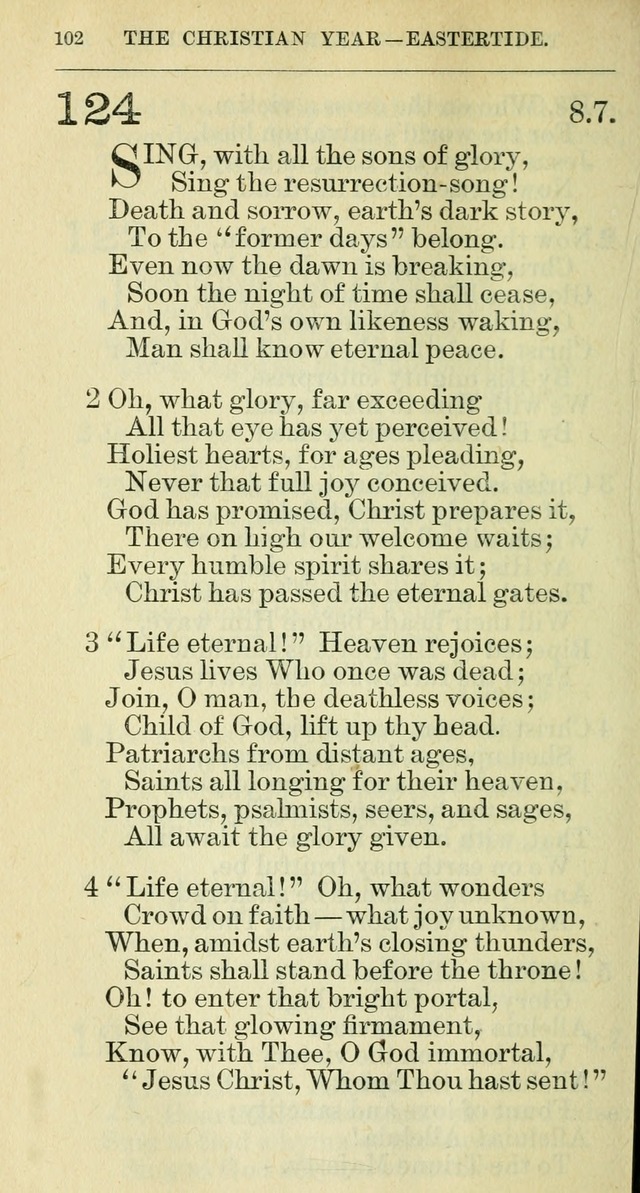 The hymnal: revised and enlarged as adopted by the General Convention of the Protestant Episcopal Church in the United States of America in the year of our Lord 1892 page 115