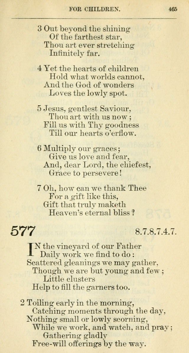 The hymnal: revised and enlarged as adopted by the General Convention of the Protestant Episcopal Church in the United States of America in the year of our Lord 1892 page 478