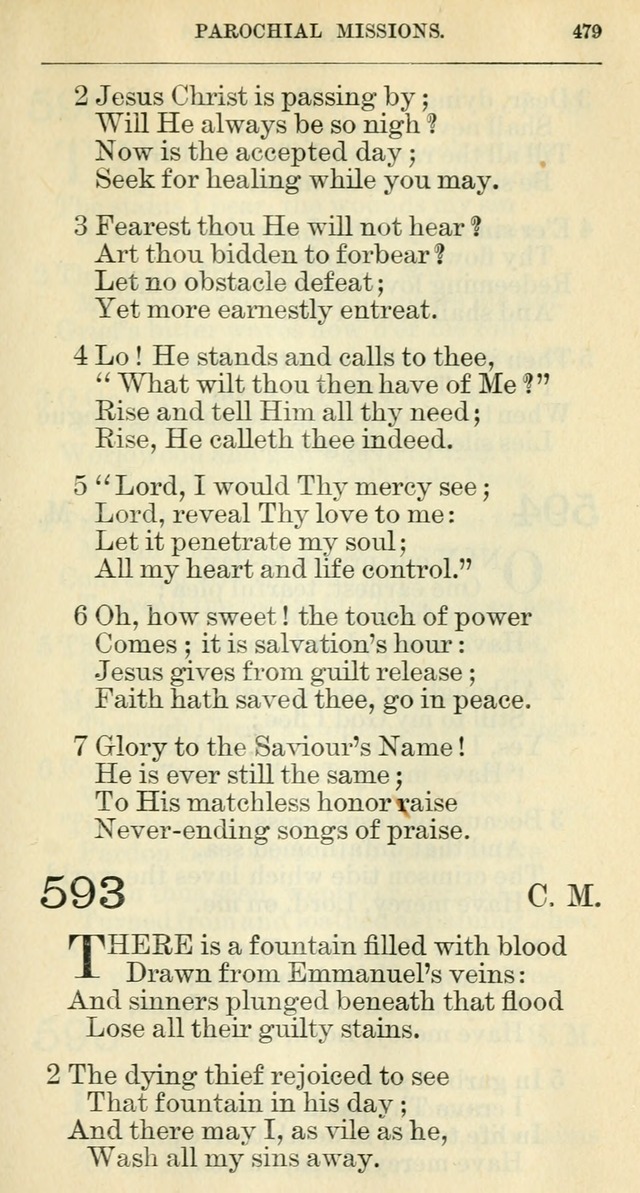 The hymnal: revised and enlarged as adopted by the General Convention of the Protestant Episcopal Church in the United States of America in the year of our Lord 1892 page 492