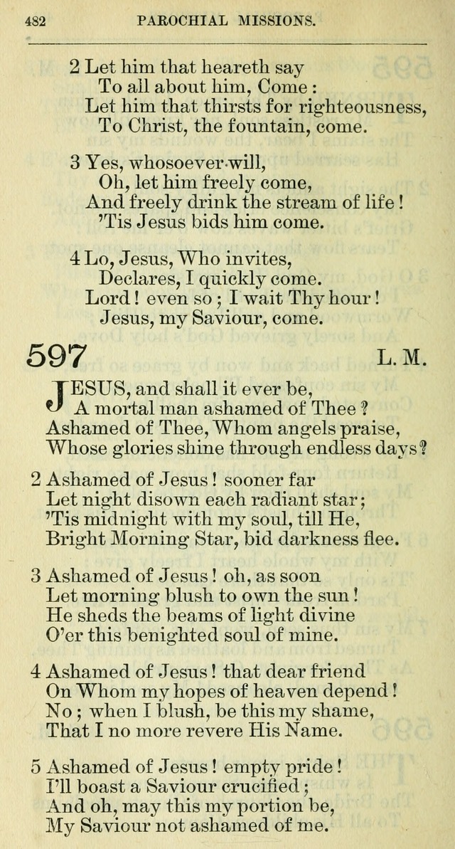 The hymnal: revised and enlarged as adopted by the General Convention of the Protestant Episcopal Church in the United States of America in the year of our Lord 1892 page 495