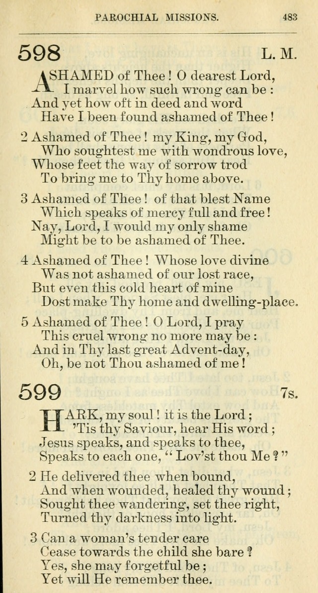 The hymnal: revised and enlarged as adopted by the General Convention of the Protestant Episcopal Church in the United States of America in the year of our Lord 1892 page 496