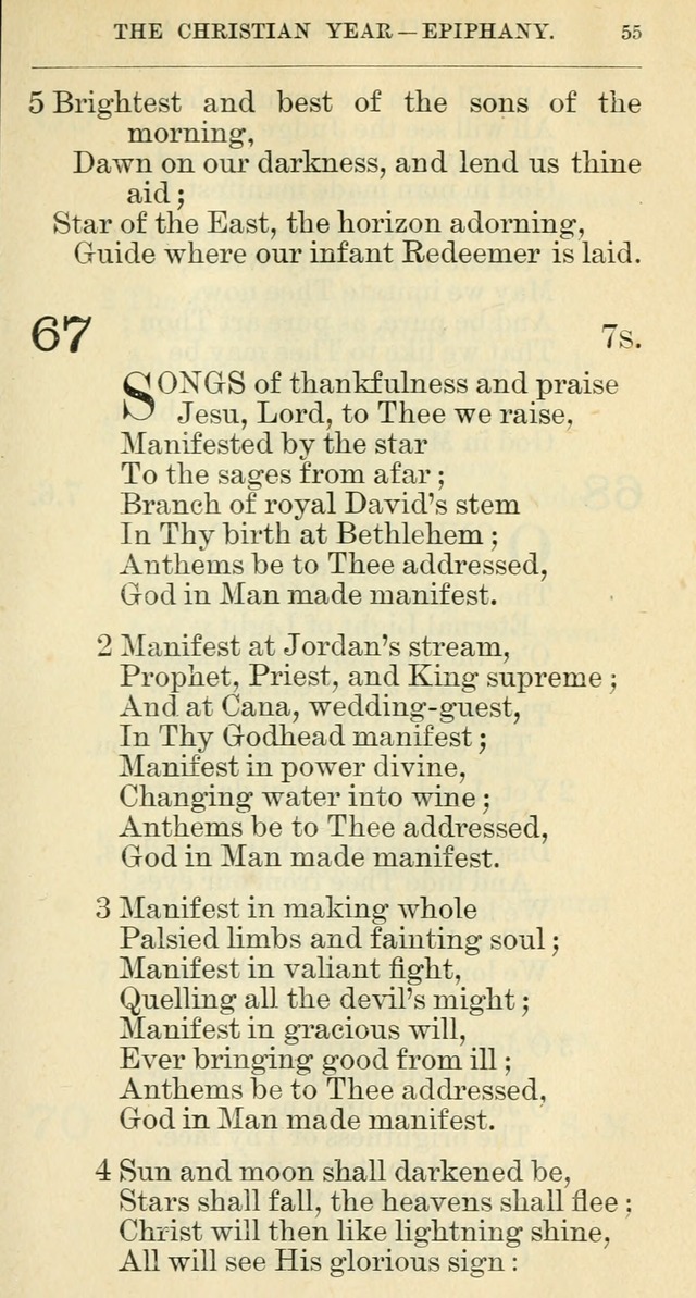 The hymnal: revised and enlarged as adopted by the General Convention of the Protestant Episcopal Church in the United States of America in the year of our Lord 1892 page 68