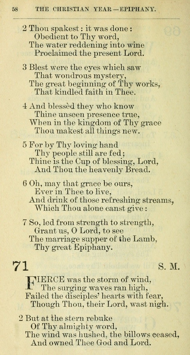 The hymnal: revised and enlarged as adopted by the General Convention of the Protestant Episcopal Church in the United States of America in the year of our Lord 1892 page 71