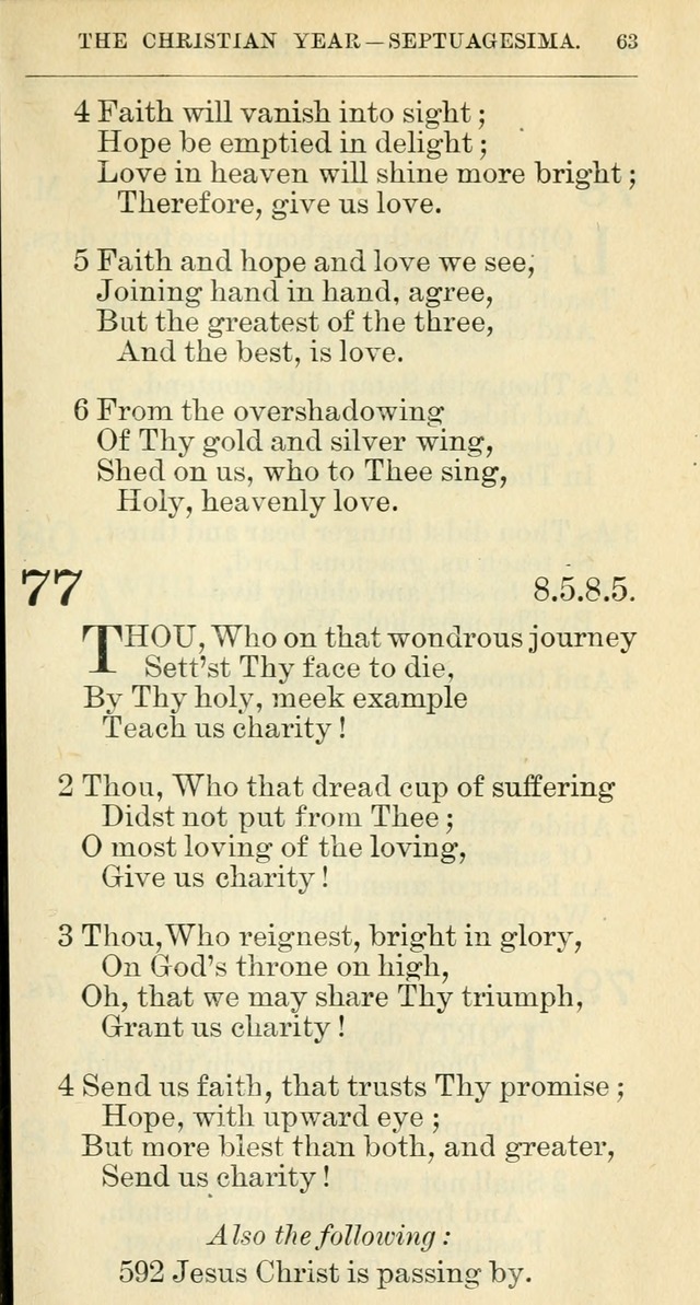 The hymnal: revised and enlarged as adopted by the General Convention of the Protestant Episcopal Church in the United States of America in the year of our Lord 1892 page 76