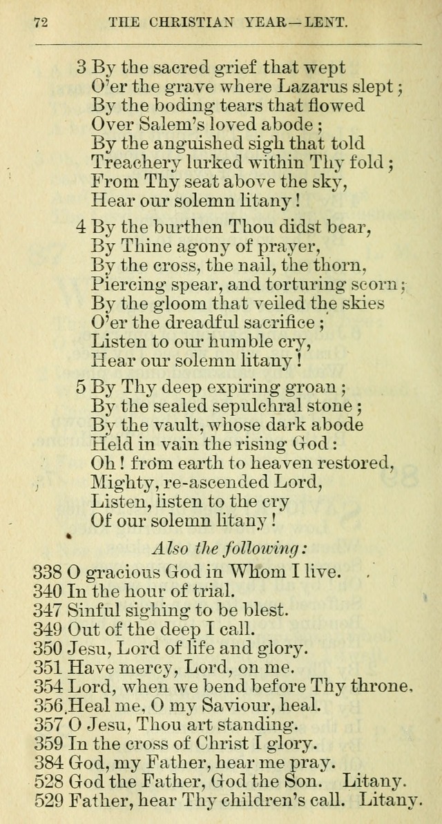 The hymnal: revised and enlarged as adopted by the General Convention of the Protestant Episcopal Church in the United States of America in the year of our Lord 1892 page 85