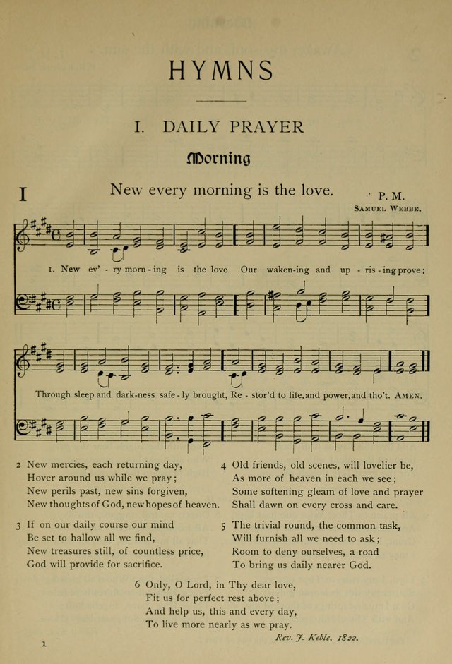 The Hymnal, Revised and Enlarged, as adopted by the General Convention of the Protestant Episcopal Church in the United States of America in the year of our Lord 1892 page 14