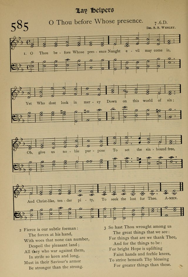 The Hymnal, Revised and Enlarged, as adopted by the General Convention of the Protestant Episcopal Church in the United States of America in the year of our Lord 1892 page 689