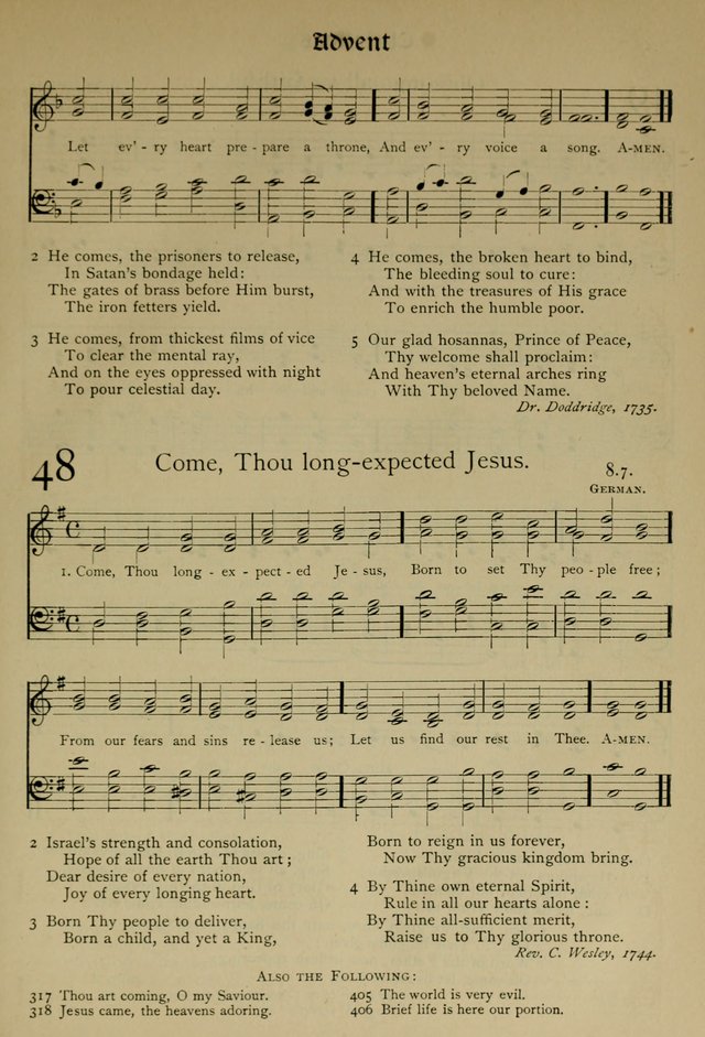 The Hymnal, Revised and Enlarged, as adopted by the General Convention of the Protestant Episcopal Church in the United States of America in the year of our Lord 1892 page 70