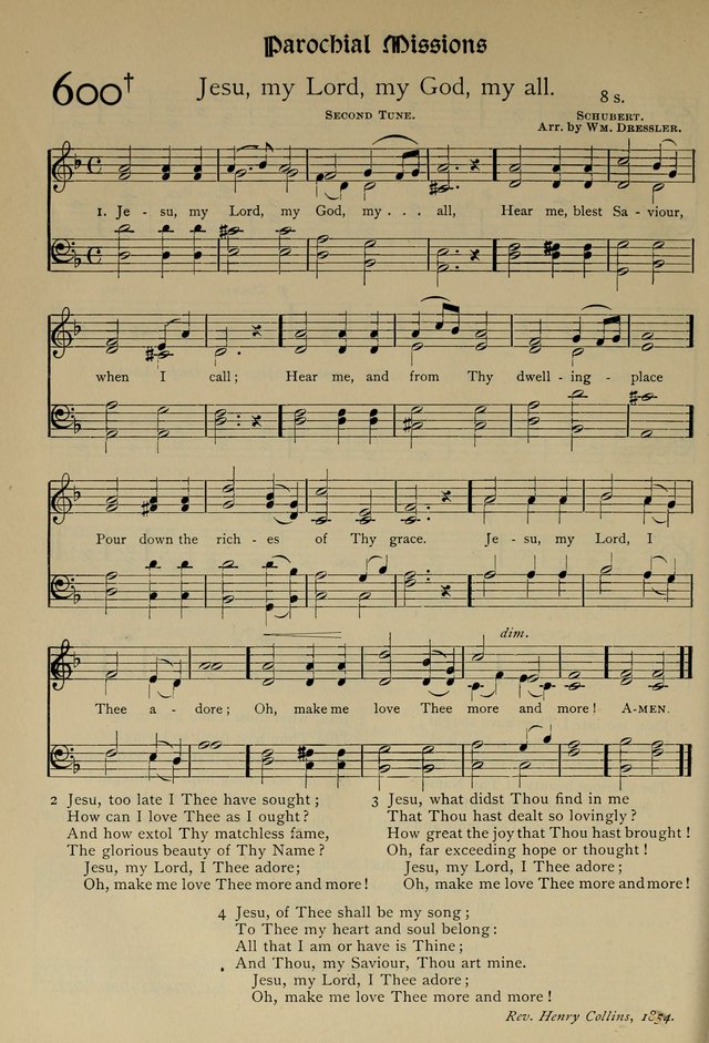 The Hymnal, Revised and Enlarged, as adopted by the General Convention of the Protestant Episcopal Church in the United States of America in the year of our Lord 1892 page 703