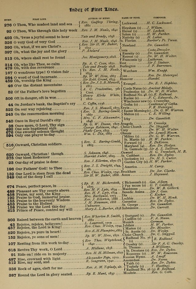 The Hymnal, Revised and Enlarged, as adopted by the General Convention of the Protestant Episcopal Church in the United States of America in the year of our Lord 1892 page 805