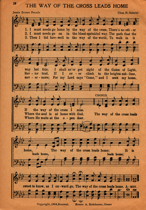 Homer Rodeheaver Gospel Hymns page 21