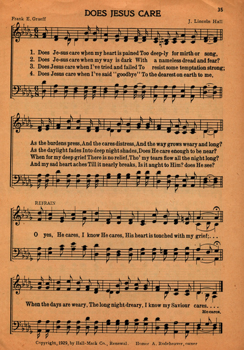 Homer Rodeheaver Gospel Hymns page 28