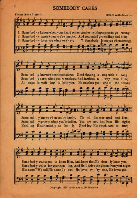 Homer Rodeheaver Gospel Hymns page 3