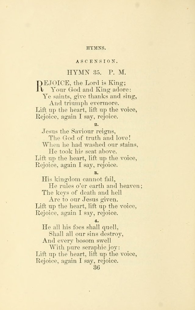 Hymns Recommended for use in the Reformed Episcopal Church page 43