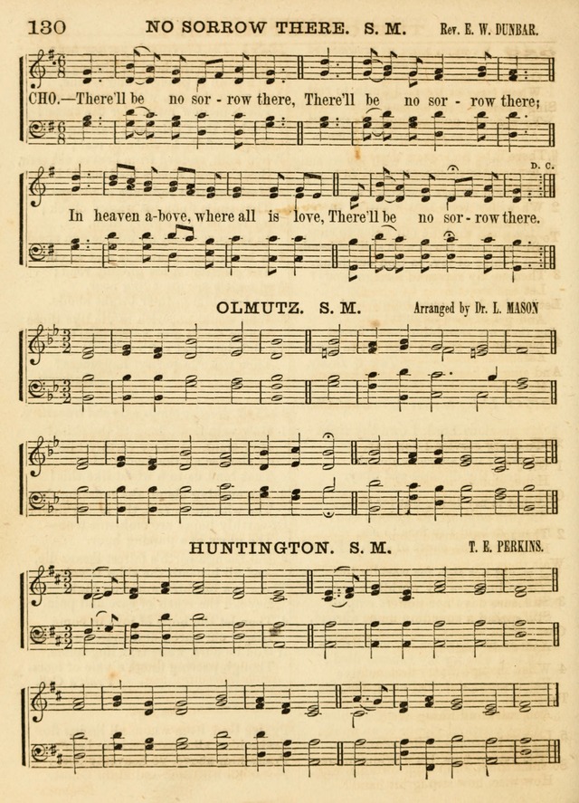 Hallowed Songs: a collection of the most popular hymns and tunes, both old, and new, designed for prayer and social meetings, revivals, family worship, and Sabbath schools page 130